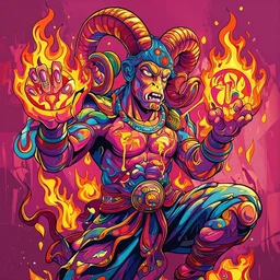 anthropomorphic ram masculine warrior, dynamic fire sign, god of action, masculine bold and ambitious, center of attention, cinematic portrait by artgerm, cushart krenz, greg rutkowski, mucha. art nouveau. gloomhaven, gleaming vibrant colors, sharp edges. ultra clear detailed. 8 k. elegant, intricate, octane render