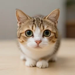 a miniature cat