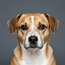 a dog with the face of woody allen