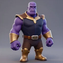 a screenshot of shaquille o'nealin as thanos in fortnite, 3 d, unreal engine