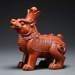 the walrus king, carved laquer design ancient masterpiece
