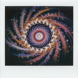 8 0 s colour photograph artistic polaroid of highly detailed psychedelic acid dream of fractal spiral tyco sprinkler, soft lighting insanely detailed concept art by luis royo, boris vallejo, beksinski, todd mcfarlane, lotr, soft lighting, particle fx renderer photorealistic