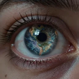 detailed hyper-realistic world inside an eye, beautiful dramatic moody lighting, cinematic atmosphere, by Greg Rutkowski, Alex Grey, Jacek Yerka, Dan Mumford