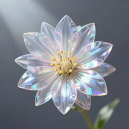 uwu the prismatic flower refracted light caustics light rays shining through 4 k photo