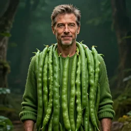 hyperrealistic dslr film still of jeff goldblum disguised legumes, green beans, stunning 8 k octane comprehensive 3 d render, inspired by istvan sandorfi & greg rutkowski & unreal engine, perfect symmetry, dim volumetric cinematic lighting, extremely hyper - detailed, incredibly real lifelike attributes & flesh texture, intricate, masterpiece, artstation, stunning