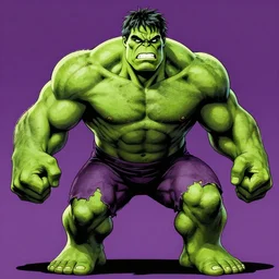 by jack kirby : macro face of hulk