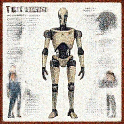 anatomy of the terminator, robot, cyborg, t100, diagrams, infographic by Wes Anderson and victo ngai