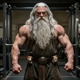 Gandalf as a bodybuilder