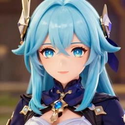 highly detailed genshin impact portrait of eula, point of eyes, unreal engine style, hq, 4 k, accurate to source game, perfectly shaded.