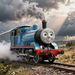 thomas the tank engine as the last thing you see before you die