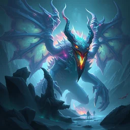 rathian boss of monster hunter world iceborn worldboss guild raid digital painting bioluminance alena aenami artworks in 4 k design by lois van baarle by sung choi by john kirby and artgerm style pascal blanche and magali villeneuve