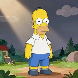 Homer Simpson in the videogame Banjo Kazooie