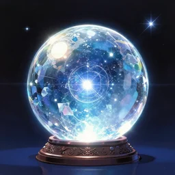 album cover of magical crystal ball future by akihiko yoshida