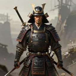 samurai warrior as a fantasy d&d character, portrait art by Donato Giancola and James Gurney, digital art, trending on artstation