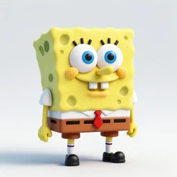 creepy spongebob squarepants 3 d render