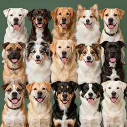 realistic photo of a mix of every dog breed combined