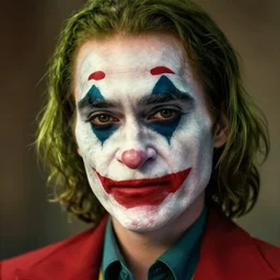 margot robbie as the joker, highly detailed, realistic face, digital art