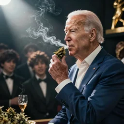 Joe biden smoking weed with BTS