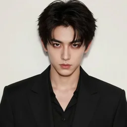 a portrait of a supernaturally evil and handsome young man, in love