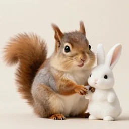 fluffy squirrel cat bunny