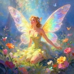 wonderdream faeries lady feather wing digital art painting fantasy bloom vibrant keane glen apterus sabbas illustration character design concept colorful joy atmospheric lighting butterfly