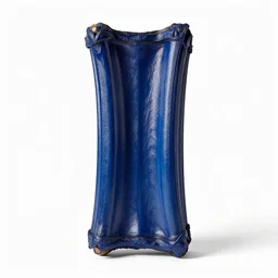 sapphire blue ribs, professional product shot, isolated on a pure white background, centered, entire object in frame, sharp focus, soft studio lighting