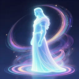 side profile, the ancient watcher god, gloomhaven, luminescent, colorful swirly magic ripples, dreamy colors, by greg manchess, huang guangjian, gil elvgren, sachin teng, greg rutkowski, jesper ejsing, ilya kuvshinov