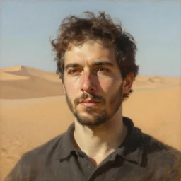 amen dunes portrait, artwork by cuno amiet