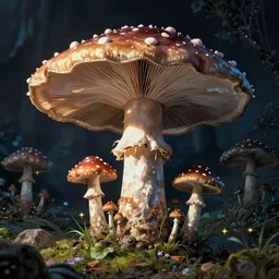 psychedelic mushrooms psilocybin dream, no fears, okay one fear, by dave mckean