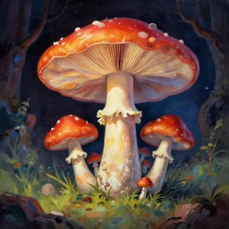 how magic mushrooms can take us to the farthest reaches of innerspace, painting by james gurney