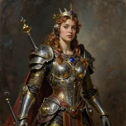Mystical Valkyrie, Regal, Realistic, Refined, Detailed Digital Art, Oil Painting, William-Adolphe Bouguereau, Art Frahm, Steampunk, Walt Disney (1937), Highly Detailed, Cinematic Lighting, Unreal Engine, 8k, HD