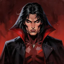 vampirella portrait painted by Greg Rutkowski, trending on ArtStation