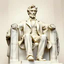 sculpture of abraham lincoln made from flowers