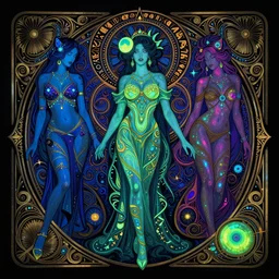 psychedelic acid trip, blacklight reactive, sexy, [[[[fantasy]]]], intricate, elegant, highly detailed, digital painting, artstation, concept art, matte, sharp focus, illustration, art by Artgerm and Greg Rutkowski and Alphonse Mucha