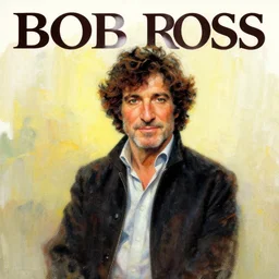 bob ross artwork by alex ross cover art