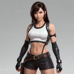 realistic concept art of tifa lockhart, highly detailed, trending on artstation