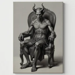 an ultrafine detailed painting of a demon sitting in a chair, poster art by by artgerm, greg rutkowski and xul solar, h. p. lovecraft, behance contest winner, pixiv contest winner, sots art, cosmic horror, lovecraftian, apocalypse art