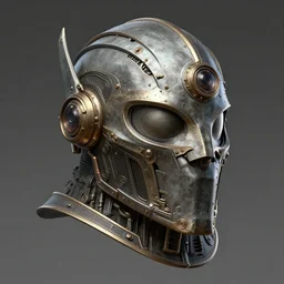 steampunk helmet fantasy art mask robot ninja stylized digital illustration highly detailed, sharp focus, elegant intricate digital painting artstation concept art by mark brooks and brad kunkle detailed hardmesh zbrushcentral global illumination ray tracing advanced technology