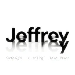 “Jeffrey” logo, “Jeffrey” in text, by Victo Ngai, Kilian Eng and Jake Parker, simple white background