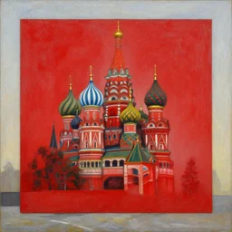 red square russia, oil painting by zdzisław beksinski
