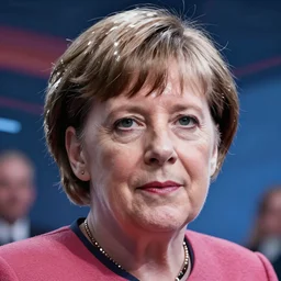 angela merkel as an electric anime woman, cute - fine - face, pretty face, oil slick hair, realistic shaded perfect face, extremely fine details, realistic shaded lighting, dynamic background, artgerm, 8 k ultra realistic, highly detailed, art by sylvain sarrailh, alena aenami, jeremy lipkin, michael garmash, ando tadao, kan liu, 8 k, extremely detailed, surreal, portrait,
