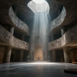 interior shot of very very detailed sacred space, beautiful dynamic lighting, cinematic, wide angle establishing shot, extremely high detail, photo realistic, cinematic lighting, post processed, concept art, artstation, matte painting, style by lebbeus woods, peter zumthor, zaha hadid, volumetric lighting, light rays, photorealistic, ultrarealistic, moody, coronarender, 8 k