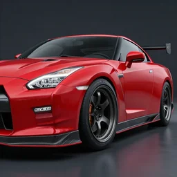 Crimson GT-R R36 2035 165mm camera, hyper detailed, digital art, trending in artstation, cinematic lighting, studio quality, smooth render, unreal engine 5 rendered, octane rendered, art style by klimt and nixeu and ian sprigger and wlop and krenz cushart