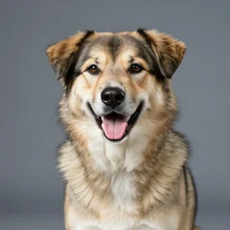 professional photograph of handsome male happy smiling danish - swedish farmdog