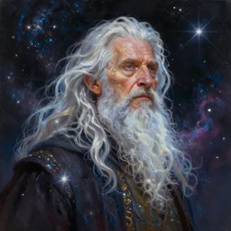 beautiful oil painting with high detail of a wise Space ent made of stars and plasma, hybrid from dungeons and dragons and art direction by James Cameron ;by artgerm; wayne reynolds art station; cinematic quality character render; low angle; ultra high quality model; production quality cinema model;