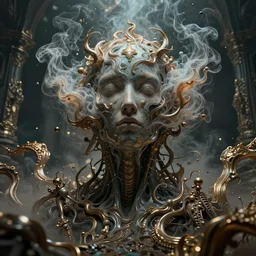symbolism, chaos , consciousness, illusion , beautiful, organism, divine, static, fluid , breathe, void , abyss , cinematic lighting , cinematic mood, very detailed, 8k, high resolution, photorealism, wide angle, cinematic atmosphere, elaborate, highly detailed, ornate, shiny, dramatic lighting, realistic,octane render,