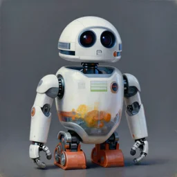 faceless robot droid designed by apple, painting by david a hardy