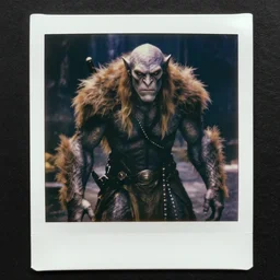 a movie still with the balrog from lord of the ring in tron, highly detailed, realistic, photo, polaroid