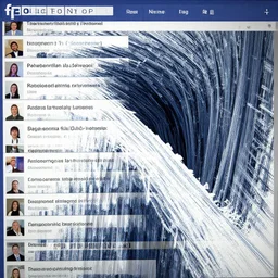the never ending length of a facebook news feed, dystopian, abstract