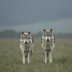 two lonely wolves by kiko rodriguez